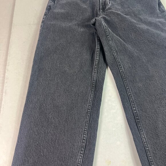 Abercrombie Fitch Jeans Women's 28x30* Low Rise Baggy Black Faded Denim Tag 25R - Picture 5 of 16